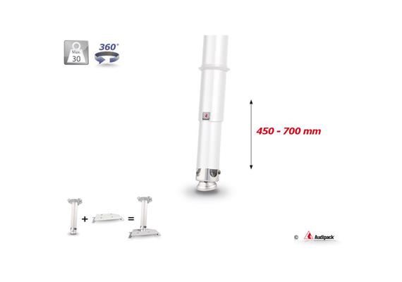 Set di tubi universali 450-700mm bianco