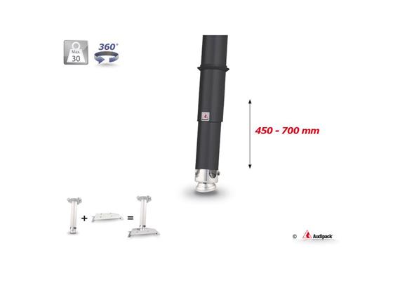Set di tubi universali 450-700mm nero