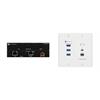 Set extender USB 3.2 con trasmettitore da parete, formato US