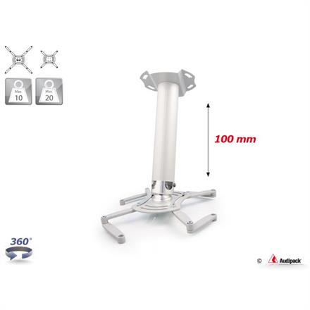 Supporto a soffitto QFIX grigio 100 mm <20 kg