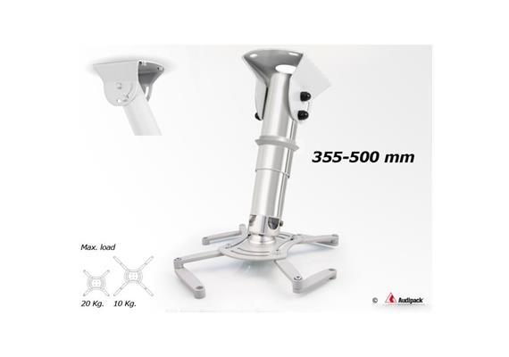 Supporto a soffitto QFIX grigio 355-500 mm <20 kg