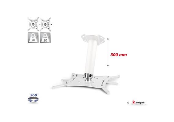 Supporto a soffitto QFIX XL bianco 300 mm <30 kg