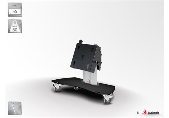Supporto mobile per monitor con ruote L&S5 fino a 55"
