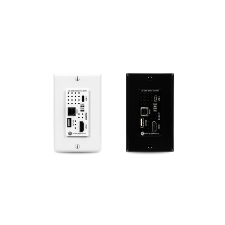 Trasmettitore HDBaseT da parete con USB-C, HDMI, trasmissione dati USB