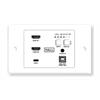 Trasmettitore HDBaseT HDMI/USB-C/USB, da incasso a parete in formato UK (4K)