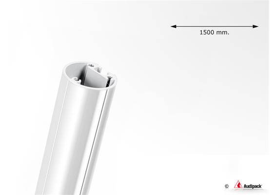 Tubo di prolunga 2000mm, 54mm, bianco